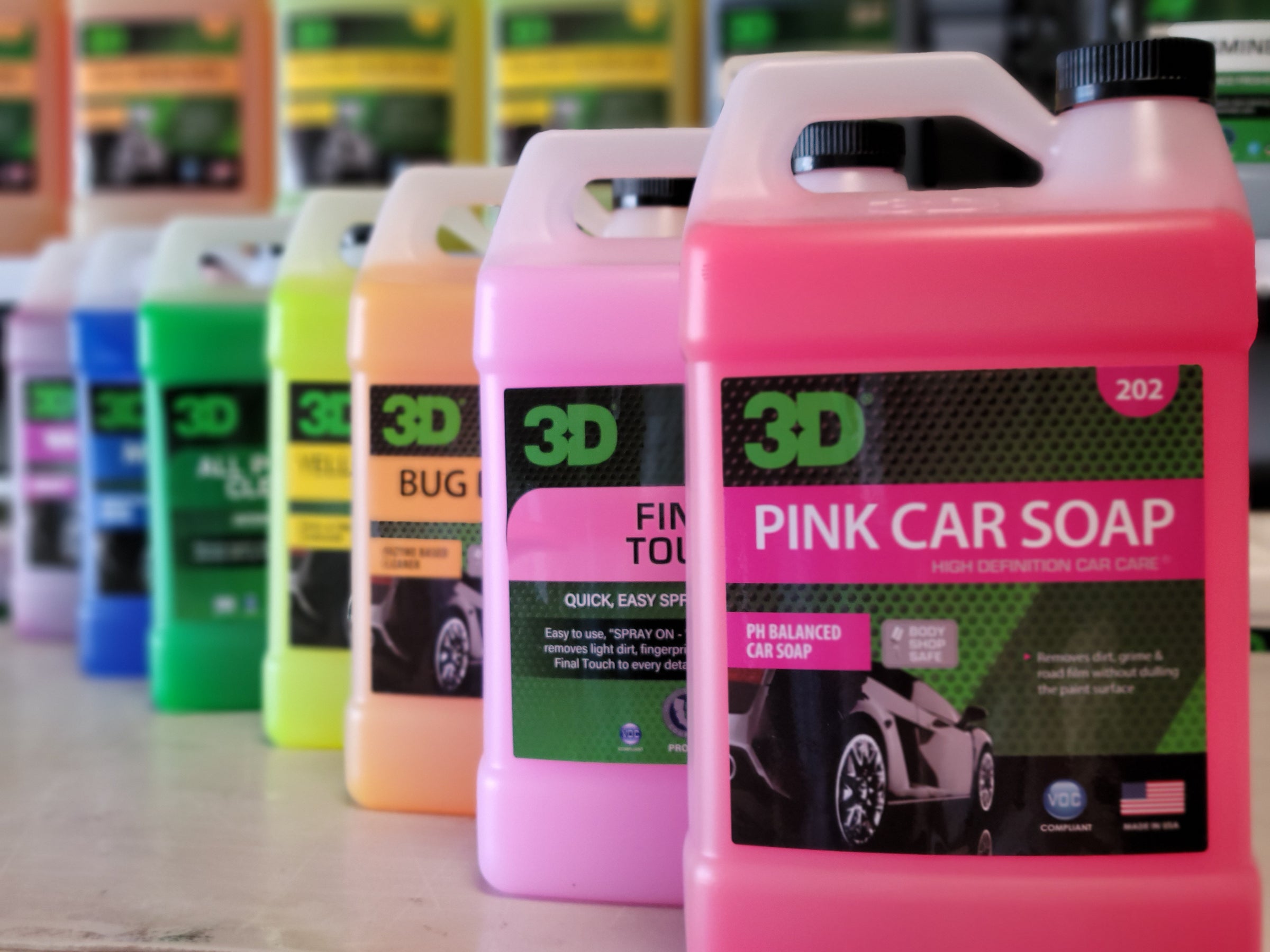3D Pink Car Soap 1 Gallon Car